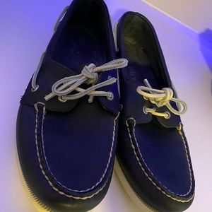 Mens Sperry shoes navy blue almost new boat shoes